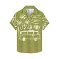 thumbnail image 5 of Txeol Elevate Your Style with Short Sleeve Button Down Hawaiian Shirts for Men – Perfect for BBQs, Pool Parties, and Weekend Getaways Weekly Sale,Green,L, 5 of 5