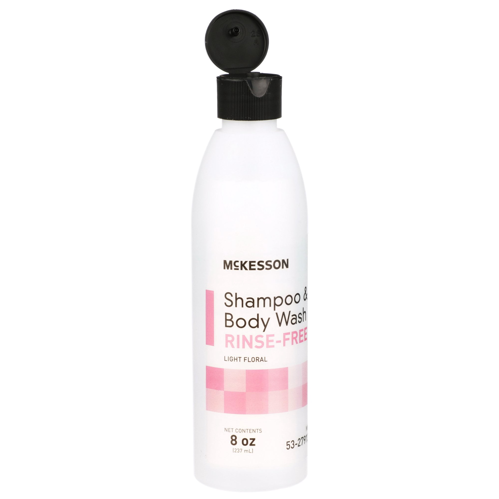 McKesson Rinse-Free Shampoo and Body Wash, Light Floral Scent, 8 oz, 8 Pack