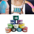 thumbnail image 3 of rygai 1 Roll Sport Bandage Breathable Lightweight Cotton Medical Intramuscular Kinesiology Bandage Patch for Adult,Light Blue, 3 of 8