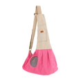 thumbnail image 4 of Bolso pequeño para perros y gatos, portabebés, suministros para mascotas, bolso cruzado, bolso de transporte para paseo diario y fin de semana, portát Rosa Yinane Portador de gatos, 4 of 8