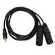 thumbnail image 5 of 2 uds. de enchufe TRS de 3,5mm a enchufe XLR doble, Cable de interconexión de + 1,5m, 5 of 9