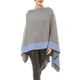 thumbnail image 5 of Women's Cloak Shawl Soft Warm Windproof Wrap Stylish Color Blocking Design for Autumn Spring Winter, 5 of 5
