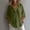 Army Green, variant on Blouses Summer Tops Solid Casual Button Front Henley Relaxed Fit Long Sleeve Rolled Army Green