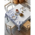 thumbnail image 6 of Blue Spring Floral Table Cloth, Watercolor Botanical Summer Vintage Waterproof Tablecloth for Square Tables, Reusable Washable Fabric Table Cover for Restaurant Kitchen Dining Tables 54"x54", 6 of 6