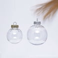 thumbnail image 2 of 10Pcs Christmas Clear Balls,Transparent DIY Shatterproof Hanging Christmas Ball,Hanging Fillable Plastic Decorative Ball,Christmas Ornament  for Party, Wedding, Home Decor, 2 of 4