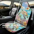 thumbnail image 4 of Yuyamidu Sea Turtle Car Front Seat Covers Waterproof Car Seat Cover Starfish Front Seat Cover Protection Universal Interior Accessories for Auto Truck Van SUV 2 Pcs, 4 of 7
