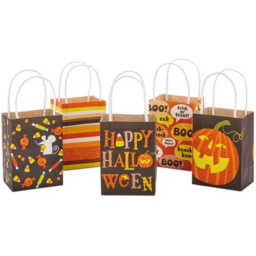 5.5" Mini Halloween Gift Bags 5Pack Assortment