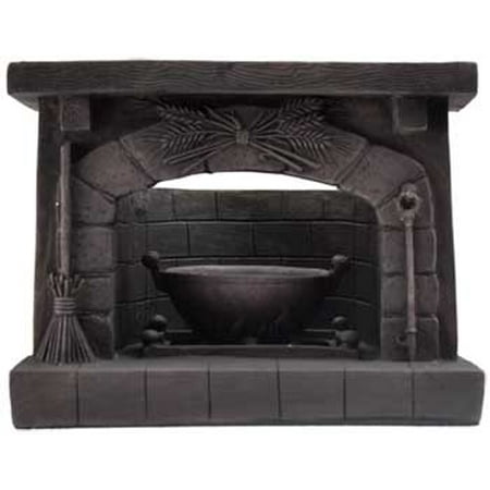 Fireplace Lanterns Kitchen Witch Fireplace Hearth Tea light Holder Representing Happy Home Made of Resin 5 1/2