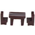thumbnail image 1 of de Sillas de de Comedor, Muebles en Miniatura, Accesorios de Muñeca para Casa de 1/12 marrón Salvador Mesa de casa de muñecas, 1 of 6