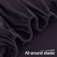 thumbnail image 3 of Unique Bargains Brushed Microfiber Fitted Sheet Bed Cover Dark Purple King, 3 of 5