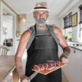 thumbnail image 3 of Unisex Waterproof Heavy Duty Butcher Kitchen Apron (black), 3 of 5