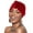 Red, variant on Gray Headband for Women Cancer Head Hat Cap Ethnic Bohemian Floral Hair Cover Wrap Turban Headwear Turban Cap