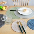 thumbnail image 5 of Round Braided Placemats Set of 4 Circle Place Mats Kitchen Table Mats for Dining Table Wedding Party, 5 of 8