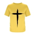 thumbnail image 4 of Yaoyar Men’s Novelty T-Shirts Jesus Cross Faith Casual Crewneck Short Sleeve Shirt Christian Shirts for Men Workout Tees, 4 of 5