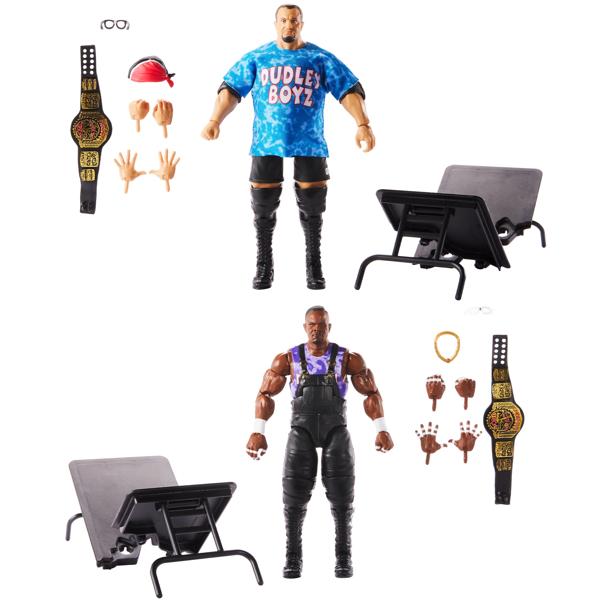 WWE マテル　エリート　ダッドリーボーイズ　2体セット　ヘッドカスタム WWE Mattel Custom Dudley Boyz Jakks Head Swap - YouTube