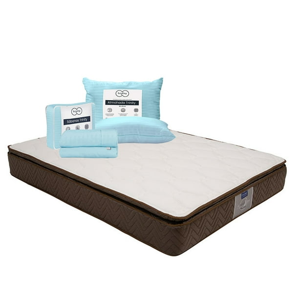 Colchón Matrimonial Nautilus Restonic + 1 Almohada + 1 Juego de Sábanas