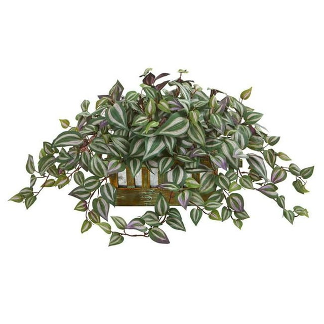 Nearly Natural 8056 Wandering Jew Artificial Plant in Decorative Planter