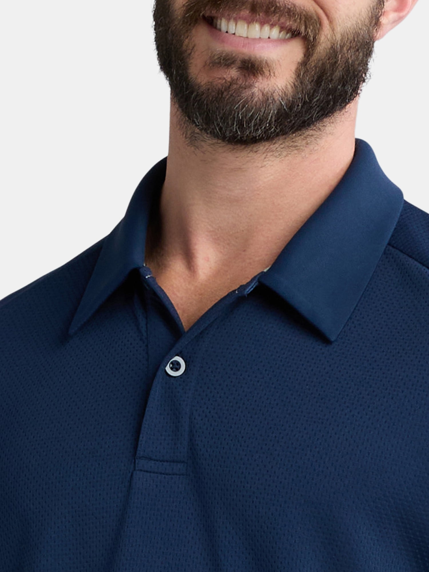 Athletic Works Men's and Big and Tall Men's Active Mesh Polo Shirt, Size XS-5XL