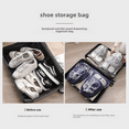 thumbnail image 3 of Wholesale Non-woven Fabric Shoe Storage Bags Dust-proof Zipper Shoe Organizer Bag Extractor Cord Bundling Bag (Navy blue 27*36), 3 of 6