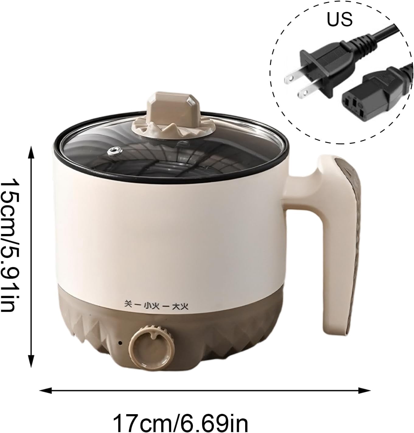 Candle Wax Melter, Electric Heating, 15x17cm, Soap Candle Pot, Craft Melting Tool, Non-Stick Coating, for Women Men Home Aromatherapy Wax Making Salon Use