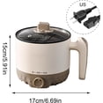 thumbnail image 2 of Candle Wax Melter, Electric Heating, 15x17cm, Soap Candle Pot, Craft Melting Tool, Non-Stick Coating, for Women Men Home Aromatherapy Wax Making Salon Use, 2 of 9