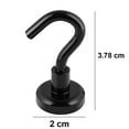 thumbnail image 5 of Black Magnetic Hooks, Heavy Duty Neodymium Magnets with Hooks, 5 of 5