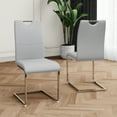 thumbnail image 2 of Modern Dining Chairs with Faux Leather Set of 2, 2 of 12