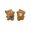 Brown, variant on Fashionable Apparel Bag Badge Pins with Bear inspired Designs Bag Brooch 10pcs