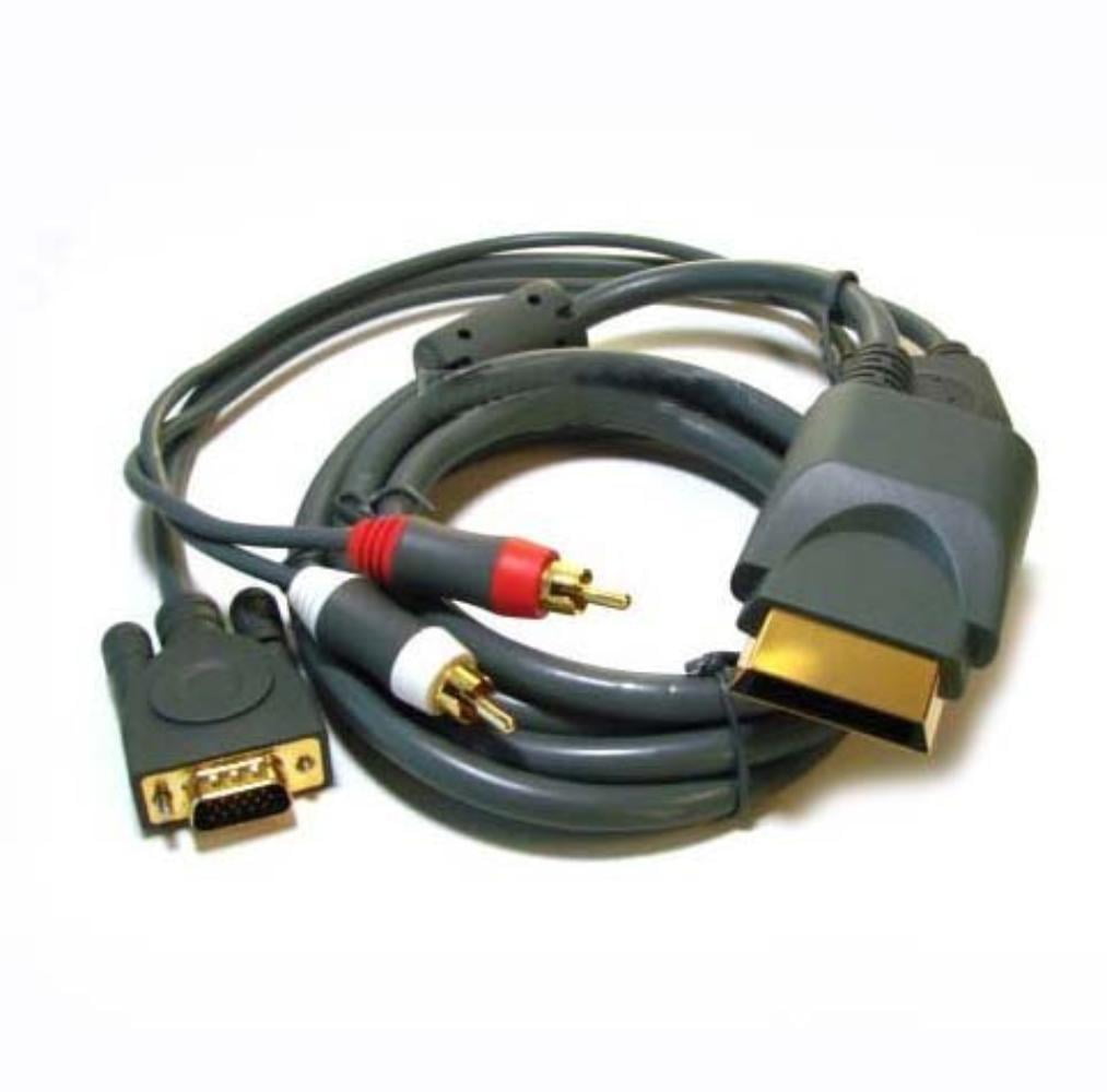 Gold Plated 6ft Premium VGA Cable w/Digital Optical Audio Port for