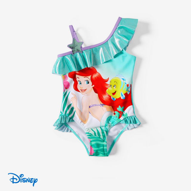 Disney Disney princess Sibling Matching Ariel Shinning Star pattern Design Swimming suit