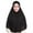 Black, variant on Hijab, Muslim Women's Stretchy Hijab, Solid Color 80Cm Pull on Scarf, Crystal Hemp Hijab for Women, Daily Prayers, Comfortable & Breathable, Modest Fashion Baberdicy, Ideal for Women