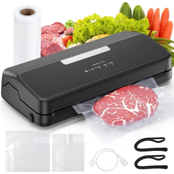 YANGLI 7-in-1 Vacuum Sealer Machine – Built-in Cutter & Bag Storage, Dry/Moist/Gentle Modes, Removable Drip Tray