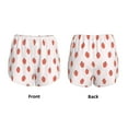 thumbnail image 3 of Rateoe Strawberry Printed 2 in 1 Women's Workout Shorts for Athletic Gym Running Shorts with Phone Pockets-Small, 3 of 7