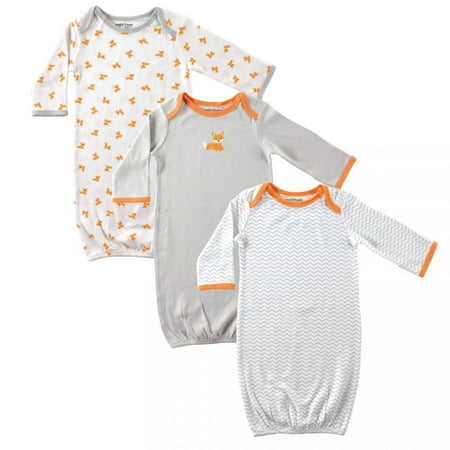 UPC: 0660168330137 | Luvable Friends Baby Boy Cotton Gowns  Fox  0-6 Months
