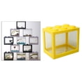 thumbnail image 3 of Acuario pecera mini bloques de construcción Sunnimix decoración para el Hogar color amarillo Tanque de acuario de escritorio, 3 of 8