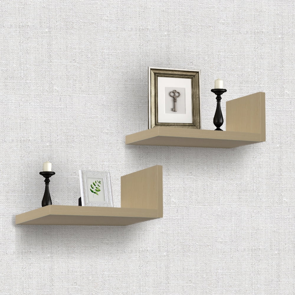 Sorbus Floating Shelves — L Shaped Hanging Wall Shelves for Decoration