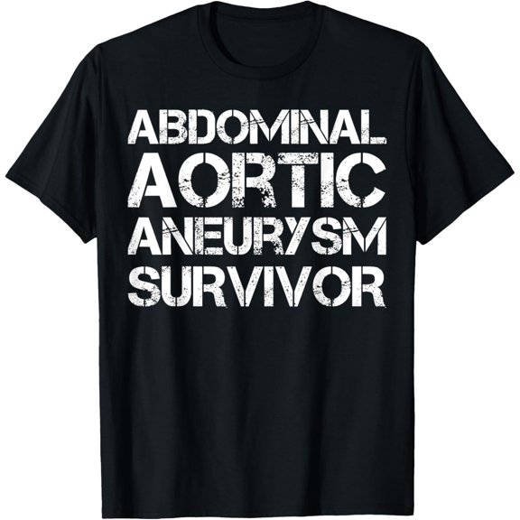 men and women can wear, Abdominal Aortic Aneurysm Survivor T-Shirt