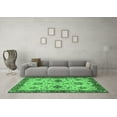 thumbnail image 3 of Ahgly Company Indoor Round Oriental Emerald Green Traditional Area Rugs, 4' Round, 3 of 4