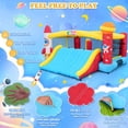 thumbnail image 7 of Bounce House for Big Kids, Large Space Rocket Bouncy Bounce with Big Slide & Obstacle Poles, Inflatable Jumping Castle Indoor/Outdoor with 550W Blower for Party, Backyard, 7 of 7