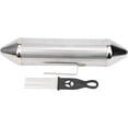 thumbnail image 4 of Stainless Steel Guiro Shaker - Professional Latin Percussion Musical Instrument with Metal Scraper, Rhythmic Idiophone for Live Band Performances, 4 of 4