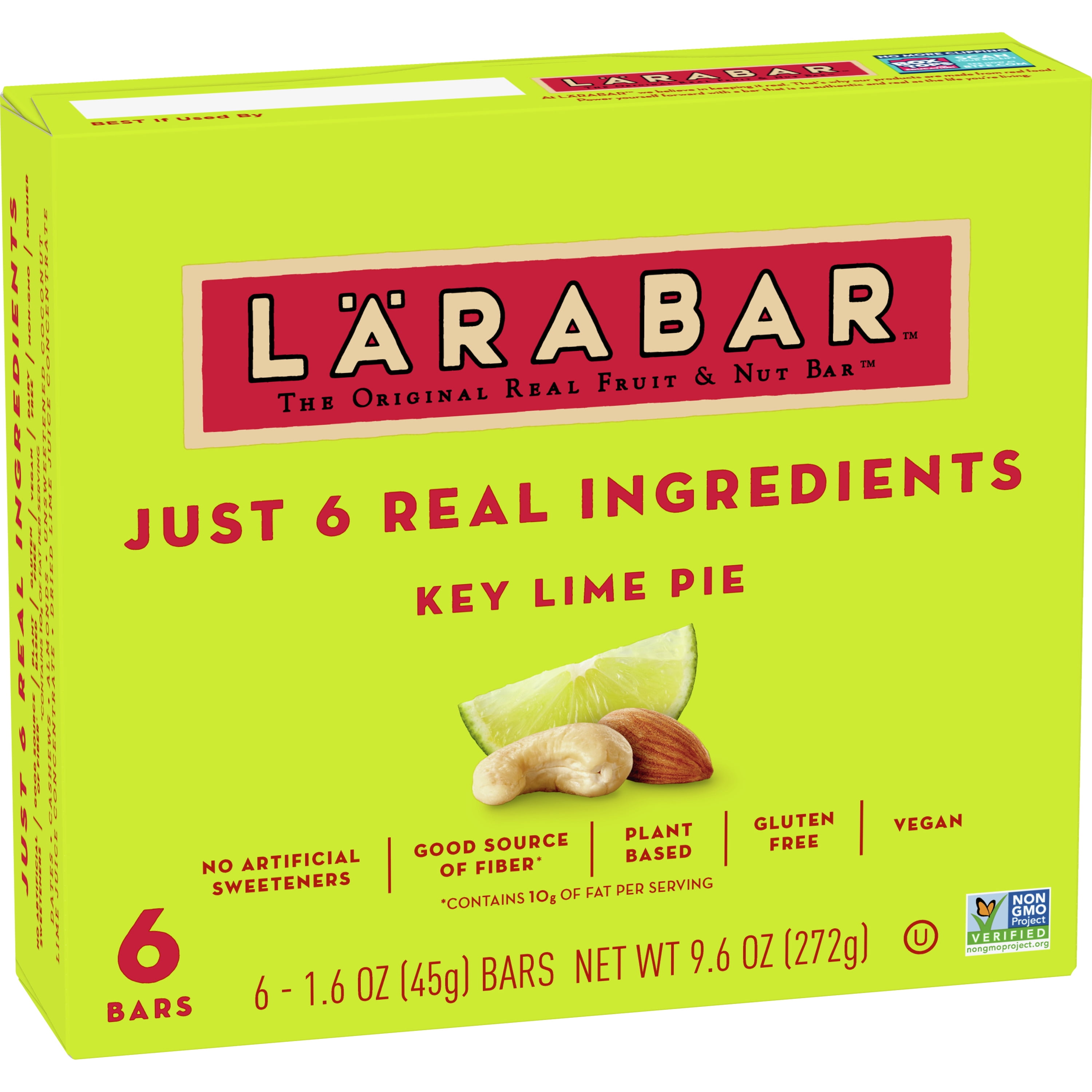 Buy Larabar Key Lime Pie, Gluten Free Vegan Fruit & Nut Bars, 6 Ct