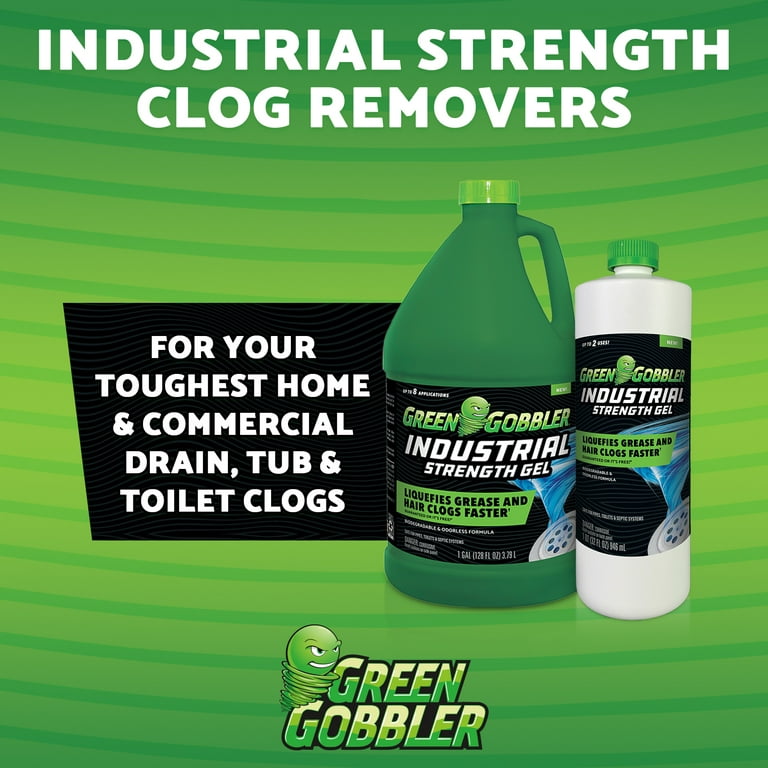 Green Gobbler Industrial Strength Gel Hair & Grease Clog Remover