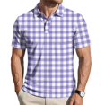 thumbnail image 2 of Mens Polo Shirts Short Sleeve Big and Tall Button Up Golf Shirts Polo Collar Breeze Blouses Camo Dry Fit Spring Tee, XL, 2 of 6