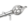 thumbnail image 2 of Rod Desyne Flora Tringle à Rideau Simple en Nickel Satiné, 160-240 Po, 1 Po OD, 160-240 Po, 2 of 4