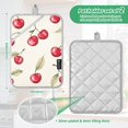 thumbnail image 6 of Yayeee Pot Holders Kitchen Heat Resistant with Pocket 7"x9.8" Cotton Oven Cooking Hot Pads, Red Cherry, 6 of 7