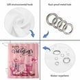 thumbnail image 5 of Pink Valentines Waterproof Fabric Shower Curtain, Love Heart Desserts Coffee Waterproof Fabric Shower Curtain for Bathroom Curtains Bathtubs Hotel Washable Shower Curtains with 12 Hooks Small 36x78in, 5 of 8