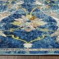 thumbnail image 3 of Laddha Home Designs 6' x 9' Floral Rectangular Area Throw Rug - Blue and Beige, 3 of 9