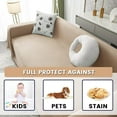 thumbnail image 5 of Sofa Covers Couch Covers for 3 Cushion Couch Sofa Slipcovers Sectional Sofa Covers for Dogs Geometrical Sofa Covers for Living Room (XX-Large, 91" x 134", Khaki), 5 of 15