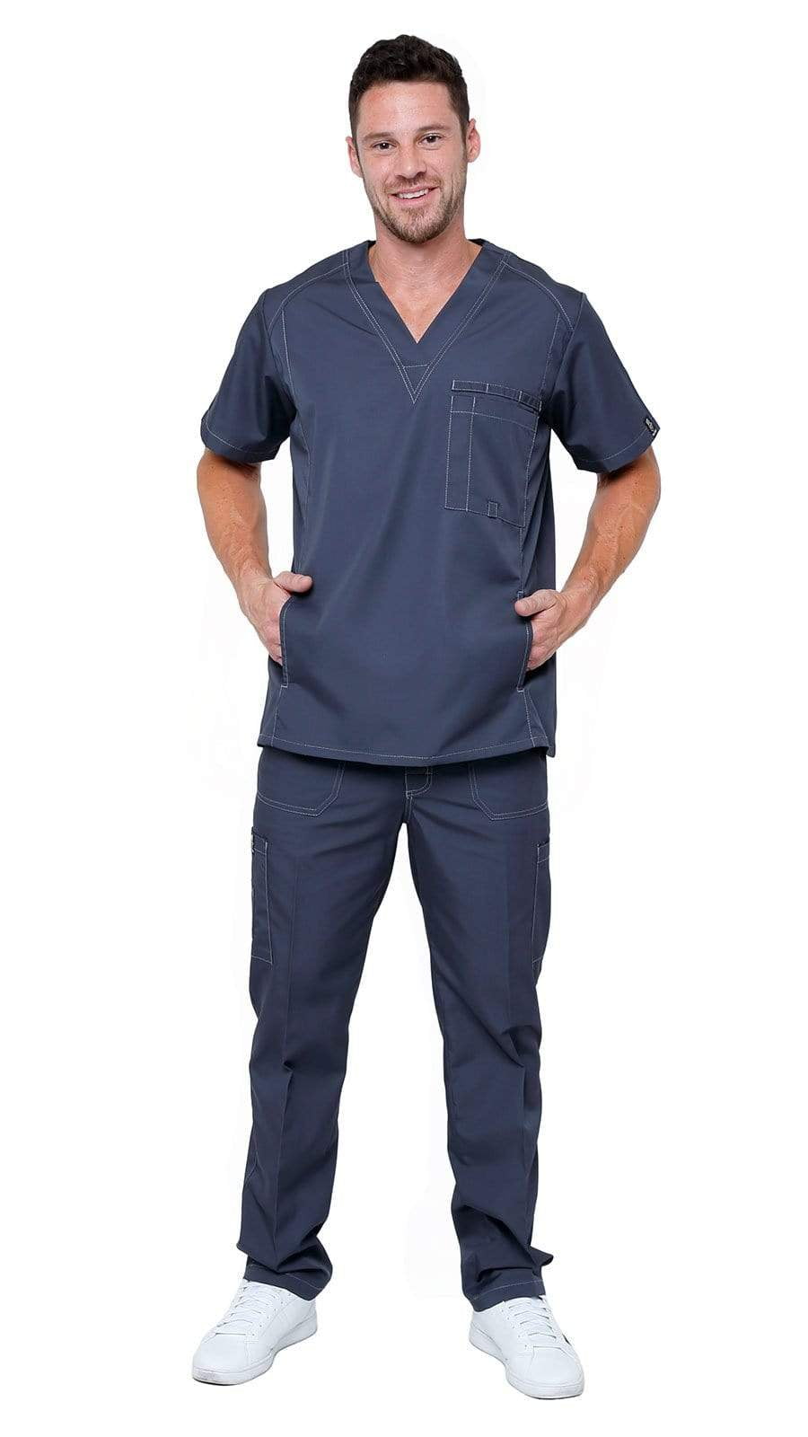 Men's Multi Pocket Utility Medical Scrubs Style 102AV