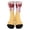 czb# E-Brown345, variant on CUZIBR Kids Ankle For Girls Ice Cream Printed Crew Socks White Ribbed Funny Pattern Mid-Calf Socks Soft Breathable Casual Wear,7-12 Years